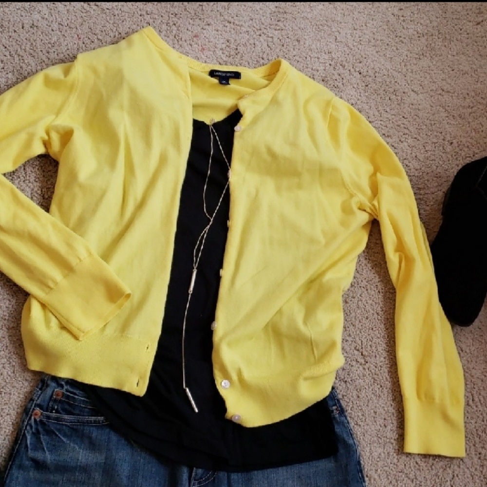 Like New Lands End Cardigan
